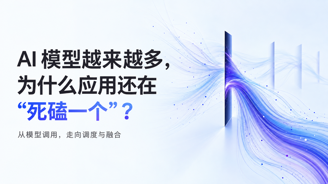 AI 模型越来越多，为什么应用还在“死磕一个”？